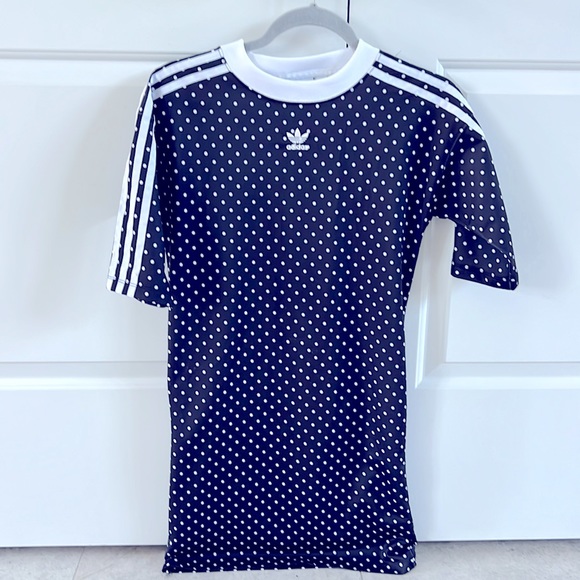Adidas Polka Dot Fleece Dress - Picture 5 of 6